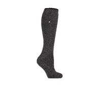 HEAT HOLDERS Long Merino Wool Blend Twist Socks - Daffodil (Black (17-BLK))