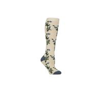 Heat Holders Long Wellington Boots Socks | Floral Welly Socks In Beige Beige 4-8