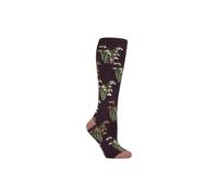 HEAT HOLDERS Long Wellington Boots Socks For Women Lite | Cute Floral Patterned Thermal Welly Socks (4-8, Snowdrops/Mulberry)