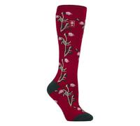 HEAT HOLDERS Long Wellington Boots Socks For Women Lite | Cute Floral Patterned Thermal Welly Socks