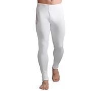 Mens 1 Pair SockShop Heat Holders Thermal Long Johns - Medium - White