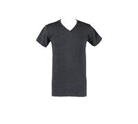 HEAT HOLDERS Mens 1 Pack V Neck Short Sleeved Thermal Vest Medium Charcoal