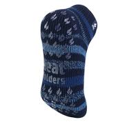 HEAT HOLDERS - Mens 2.3 TOG Warm Thick Anti Slip Low Cut Ankle Thermal Slipper Socks | Trainer Socks with Grips for Winter (6-11, Blue Stripe)