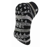 HEAT HOLDERS - Mens 2.3 TOG Warm Thick Anti Slip Low Cut Ankle Thermal Slipper Socks | Trainer Socks with Grips for Winter