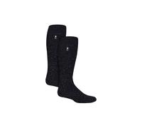 Heat Holders Men's 2 Pack Extra Long Knee High Ski Socks in Charcoal | Size: 6-11 Heat Holders Charcoal 6-11