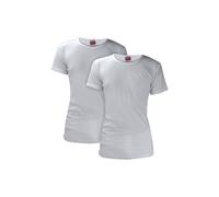HEAT HOLDERS - 2 Pack Mens Winter Thermal Underwear Short Sleeve Top | Soft Warm Cotton Rich T-Shirt (M, White)