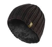 Heat Holders Mens 3.4 TOG Soft Fleece Lined Ribbed Knitted Thermal Winter Hat - One Size - Khaki Green