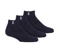 HEAT HOLDERS 3 Pairs Mens Thermal Trainer Socks Multipack Warm Ankle Socks (6-11, Navy)