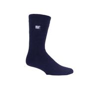 HEAT HOLDERS Lite - 3 Pair Multipack Mens Insulated Thermal Socks for Winter | Thin & Warm Socks for Dress Socks (6-11, Navy)