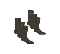 Heat Holders Mens Original Thick Winter Thermal Socks (Multipack Options) - 12-14 UK - Forest Green - 6 Pack