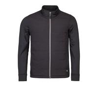 Heat Holders Men's Hybrid Fleece Lined Jacket Full Zip | Insulated Waterproof Coat - Black - XXL