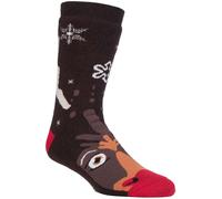 Heat Holders Mens Christmas Non Slip Thermal Slipper Socks - - Size: L