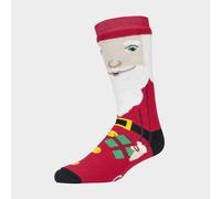 Heat Holders Men's Christmas Non Slip Thermal Slipper Socks With Grippers, Red 6-11