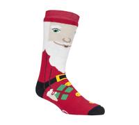 Mens Christmas Non Slip Thermal Slipper Socks with Grippers
