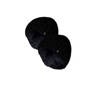 HEAT HOLDERS 2 Pack Winter Beanie Hat Insulated Fleece Lined Ribbed Hat | Thermal Warm Hat (One Size, Black)