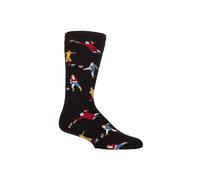 Heat Holders Men's Cosy Fleece-Lined Hobby Socks | Novelty Fluffy Thermal Socks in Black | Size: 6-11 Heat Holders Black 6-11