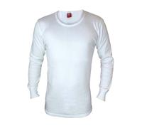 Heat Holders Mens Cotton Thermal Underwear Long Sleeve Top - X-Large - White