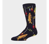 Heat Holders Men's Cozy Fleece-lined Hobby Fluffy Thermal Socks, Blue 6-11