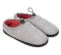 HEAT HOLDERS Mens Drawstring Slippers Warm Cozy Fleece Lined Mule Slippers for Winter (XL, Grey)