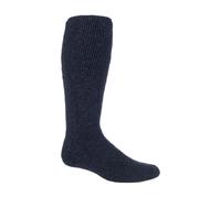 HEAT HOLDERS - Mens Extra Long Thick Heavy Winter Warm 2.7 TOG Knee High Thermal Wool Rich Socks (6-11 uk, Navy (XL.Wool))