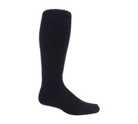 Heat Holders Mens Extra Long Heavy 2.7 TOG Knee High Thermal Wool Rich Socks - Black - Size UK 6-11