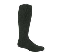 HEAT HOLDERS - Mens Extra Long Thick Heavy Winter Warm 2.7 TOG Knee High Thermal Wool Rich Socks (6-11 uk, Green (XL.Wool))