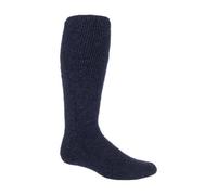 Heat Holders Mens Extra Long Knee High Thermal Wool Socks - 6-11 - Navy