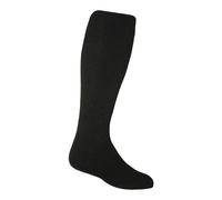 Heat Holders - Mens Extra Long Thick Thermal Knee High Socks 6-11 UK - Black Nylon - Size 12-15