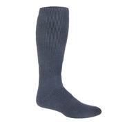 Heat Holders - Mens Extra Long Thick Thermal Knee High Socks 6-11 UK - Blue Nylon - Size UK 6-11