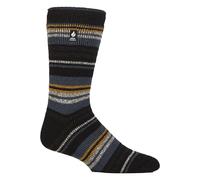 HEAT HOLDERS - Mens Extra Thick Thermal Socks for Winter | Warm Fluffy Fleece Insulated Socks | Gifts for Men (UK, Numeric, 6, 11, Regular, Regular, Black/Mustard)