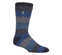 HEAT HOLDERS - Mens Extra Thick Thermal Socks for Winter | Warm Fluffy Fleece Insulated Socks | Gifts for Men (6-11, Navy Blue/Petrol (Milan))