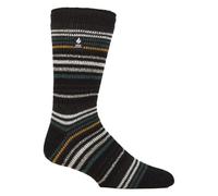 HEAT HOLDERS - Mens Extra Thick Thermal Socks for Winter | Warm Fluffy Fleece Insulated Socks | Gifts for Men (UK, Numeric, 6, 11, Regular, Regular, Black/Charcoal)