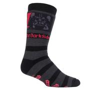 Heat Holders - Mens Film & TV Themed Thermal Slipper Socks - The Dark Side - Multicolour Nylon - Size UK 6-11