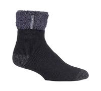 Heat Holders - Mens Fluffy Bed Socks Striped Thermal Sleep Socks