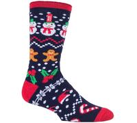 HEAT HOLDERS LITE - Mens & Ladies Novelty Thin Extra Warm Thermal Christmas Socks for Gift (6-11 UK, Festive Fun)