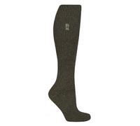 HEAT HOLDERS Mens Long Gardening Socks Thermal & Breathable Outdoor Knee High Socks (6-11, Forest Green)