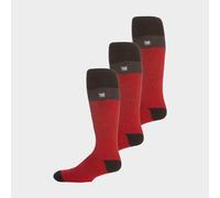 Heat Holders Men's Men's Thermal Striped Ski Socks | High Quality Heat Holders Extra Long Socks, Red 6-11