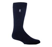 HEAT HOLDERS - Mens New Patterned Warm Winter Striped Twist Thermal Socks in 10 colours, size 6-11 UK 39-45 Eur (Navy)