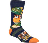 HEAT HOLDERS SOCKSHOP Mens Socks - 1.6 TOG 'Lite' Warm Thermal 'Fun Feet' Novelty Patterned Socks Great Gift Idea in a 1 Pair Pack Size 6-11 Grumpy Socks