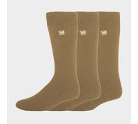 Heat Holders - 3 Pack Multipack Mens Insulated Thermal Socks for Winter - Stone - Size UK 6-11