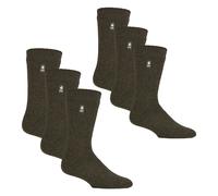 Heat Holders Mens Original Thick Winter Thermal Socks (Multipack Options) - 6-11 UK - Forest Green - 6 Pack