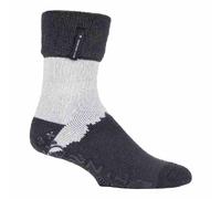 HEAT HOLDERS - Mens Thermal Fluffy Lined Non Slip Indoor Slipper Bed Socks