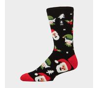 Heat Holders Men's Thermal Lite Christmas Novelty Socks, Black 6-11