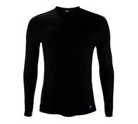 HEAT HOLDERS Mens Thermal Long Sleeve T Shirt Winter Base Layer Top (L, Black)