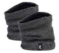 Heat Holders Men's 2 Pack Thermal Winter Neck Warmer in Grey Heat Holders Grey One Size