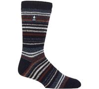 Heat Holders Mens Thermal Stripe Pattern Socks for Winter - - Size: 6-8