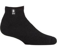 HEAT HOLDERS - Mens Thermal Trainer Socks | Low Cut Socks for Winter (6-11, Black)