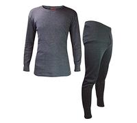 Winter Thermal Underwear Set: Top and Long Johns Heat Holders Grey XL