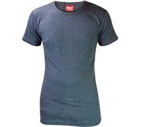 HEAT HOLDERS - Mens Winter Warm Cotton Thermal Underwear Short Sleeve T Shirt Vest (X-Large (44-46" Chest), Charcoal)