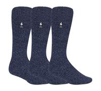 Heat Holders Men's 3 Pairs Original Thick Winter Thermal Socks for Cold Weather in Blue | Size: 12-14 Heat Holders Blue 12-14